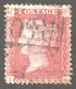 Great Britain Scott 33 Used Plate 155 - TK - Click Image to Close